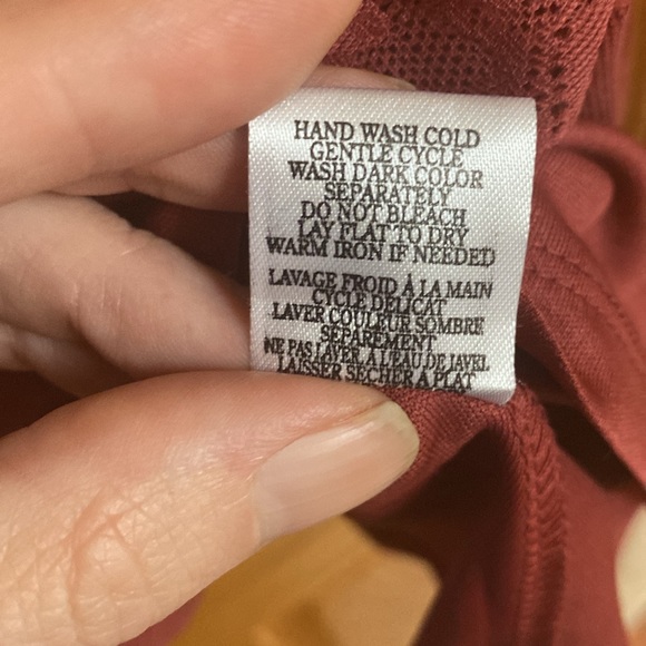 Altar’d State Women’s M Merlot Wine Bell Sleeve Shift Dress w/ Back Tie - Picture 8 of 8